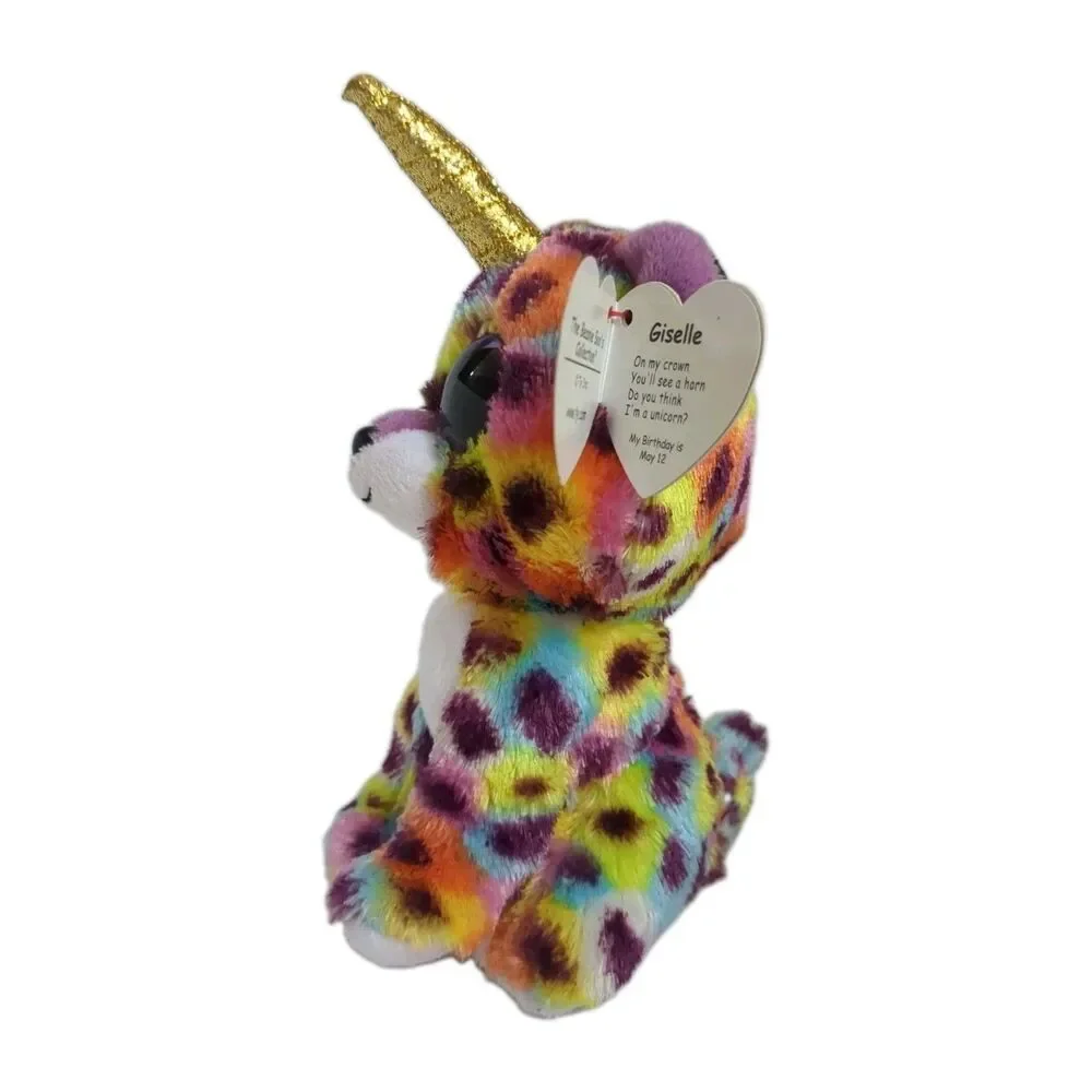 Ty Beanie Boos ❤️ GISELLE the Unicorn Leopard 6